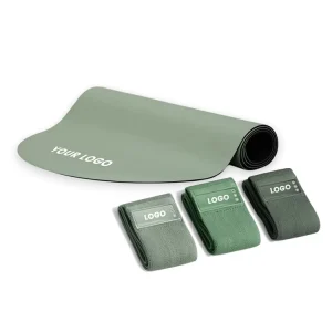 Portable Pilates Accessories Yoga Mat and Resistance Band Sets for Fitness and Strength Training