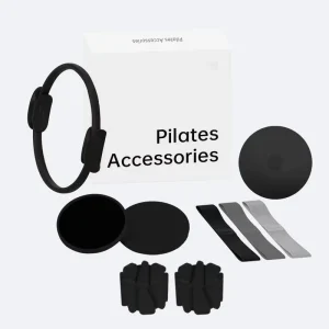 Portable Pilates Essentials Kit for Women with Ring, Ball, and Resistance Bands for Pilates Studio