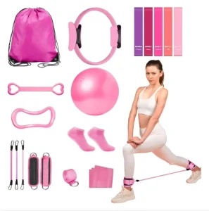 Portable Pilates Ring Set with TPE Resistance Band