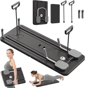 Portable Push-Up Board with Core Slider
