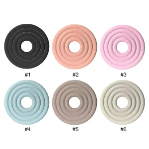 Portable Silicone-Coated Cast Iron Pilates Ring 5/8/10/15 lb Anti-Slip