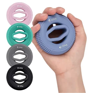 Portable Silicone Finger Stretcher and Hand Grip for Forearm and Wrist Exercise