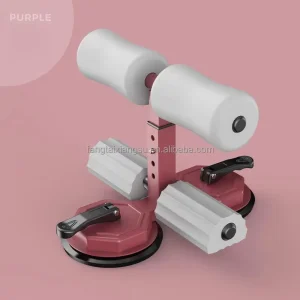 Portable Sit-Up Exercise Equipment with Adjustable Foot Holder and 2 Suction Cups for Push-Ups and Sit-Ups
