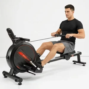 Portable Sliding Rail Magnetic Rowing Machine for Home