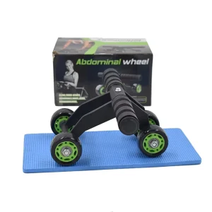 Portable Steel and EVA Abdominal Wheel Roller Set for Home Use