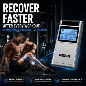 Portable TENS Pulse Massager for Marathon Leg Recovery with Zero Stinging Sensation and 6 Clinical Programs