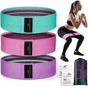 Portable TPE Resistance Band Loop for Yoga, Pilates, Glute, Hip, and Leg Strength Training