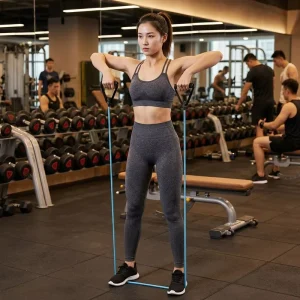 Portable TPE Resistance Band Pull Rope for Home Gym Muscle Training and Stretching