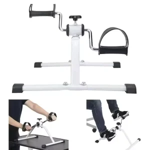 Portable Under Desk Mini Cycle Pedal Exerciser with Calorie Tracker and Adjustable Resistance