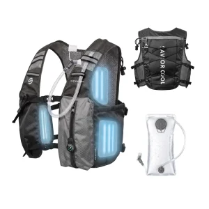 Portable Waterproof Outdoor Sports Cooling Vest, 17C Temperature Reduction, Lightweight, Breathable Mesh
