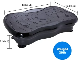 Portable Whole Body Vibration Plate Exercise Machine for Home and Gym