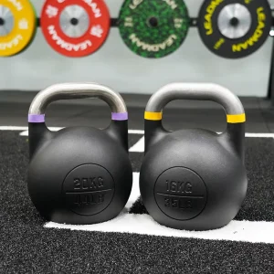 Powder-Coated Steel Competition Kettlebell for Gym Strength Training