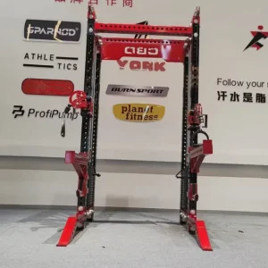 Power Cage Squat Rack Smith Machine Multi-Function Station Metal Gym Equipment