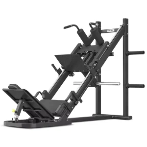 Power Rack with 45-Degree Leg Press Steel Functional Fitness Equipment for Strength Training and Hack Squat Exercises