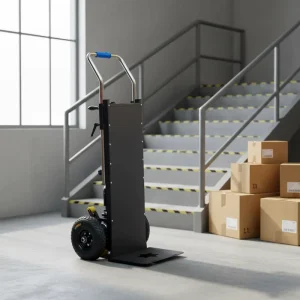 Powered Stair Climbing Trolley Aluminum Alloy Electric Stair Climber Dolly for Cargo Transport