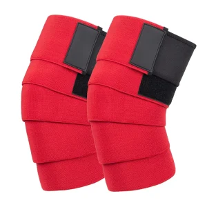 Powerlifting Knee Wraps Heavy Elastic Compression Knee Brace for Competition Squat Deadlift Lifting