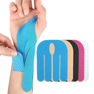 Pre-Cut Cotton Sports Tape Custom Muscle Tape for Basketball Running Kinesiology Bandage with Fixed Support Sports Protection