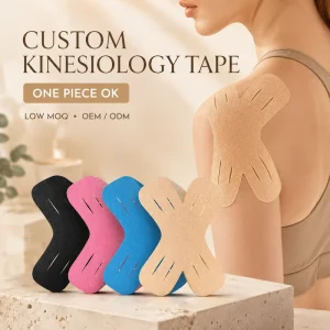 Pre-Cut Custom Kinesiology Tape Patches X-Shaped Shoulder and Elbow Support Tape for Sports Pain Relief