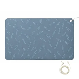 Premium Blue Feather Pattern Grounding Mat Natural Rubber + Conductive PU for Durable Home Office Anti Static Pain Relief Use