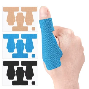 Premium Cotton Pre Cut Thumb Toe Kinesiology Tape Unisex Thumb Support Anti Friction Elastic Sports Wrap Muscle Patch Adhesive