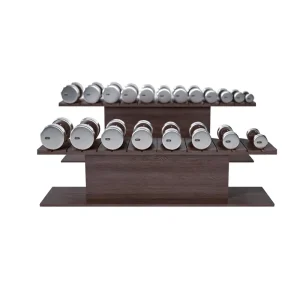 Premium Red Oak Dumbbell Rack Universal for Commercial and Home Use Stable and Durable
