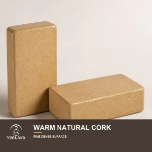 Printed Cork Yoga Block Artistic Digital Design Pilates Natural Jute Block Beveled Non Slip Exercise Brick Custom Logo