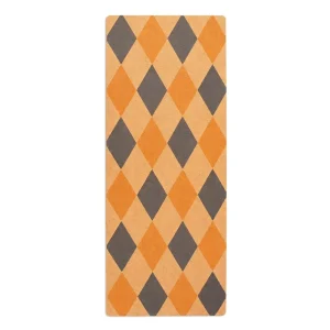 Printed Cork Yoga Mat 3mm Non-Slip Natural Rubber Base for Pilates Aerobic Exercise Factory Direct Bulk