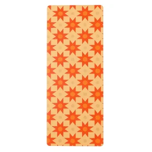 Printed Cork Yoga Mat 3mm Non-Slip Natural Rubber Base for Pilates Workout Manufacturer