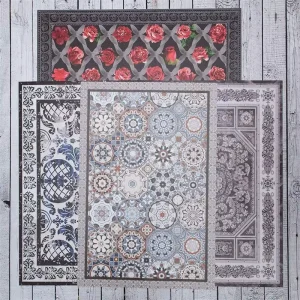 Printed Eco-Friendly Waterproof Anti-Slip PVC Kitchen Floor Mat