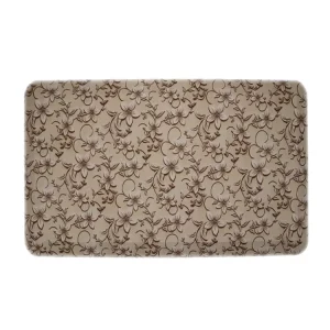 Printed Floral Pattern PET-Friendly Waterproof Non-Slip Anti-Fatigue PU Foam Kitchen Floor Mat