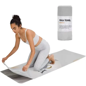 Printed Microfiber Non-Slip Portable Yoga Mat Towel