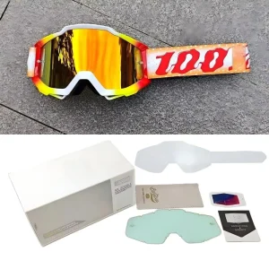 Printed Motocross Goggles Breathable Windproof Off-Road Racing Eyewear for Men and Women