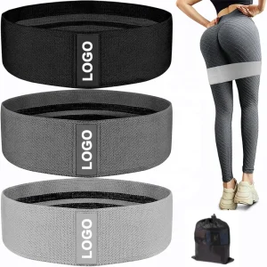 Printed Polyester Fabric Hip Circle Resistance Bands for Yoga and Glute Workouts