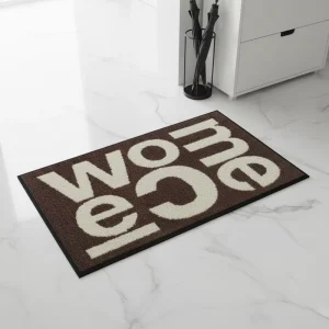Printed Tufted Nylon Door Mat, Durable, Waterproof, Washable, Anti-Fatigue, Full Rubber Backing, Indoor Entrance