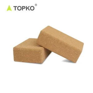 Private Label Custom Logo Recycled Eco Friendly 100% Natural Premium Cork Organic Yoga Block Set for Exercise