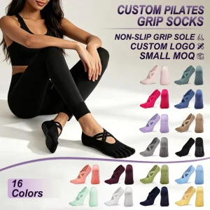 Private Label Pilates Grip Socks Custom Logo Non Slip Yoga Socks OEM Fitness Socks Manufacturer