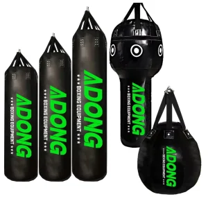 Pro Unfilled Leather MMA Muay Thai Boxing Punching Bag Heavy Bag
