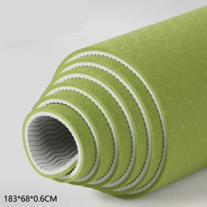Professional 6mm Extra Wide Dual Tone TPE Yoga Mat 183x68cm for Boutique Studio ODM Supply Yoga Mats Yoga Gear Pilates Mat