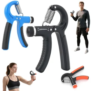Professional Adjustable 5-60kg Steel Spring Hand Gripper Portable Forearm Workout Tool for Gym Training