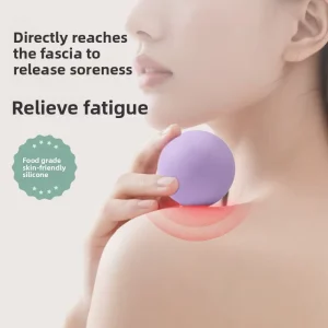 Professional BPA-Free Skin-Friendly Silicone Fascia Ball Myofascial Release Mini Solid Yoga Exercise Massage Ball for Back Neck Foot