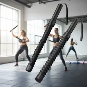 Professional Battle Rope 2 Piece Cordless Integrated Gym Trainer Battle Rope Stick Durable & Portable Stainless Steel