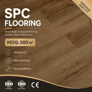 Professional Click Lock Flooring High Hardness Durable Waterproof 10mm 12mm 14mm SPC Flooring for Residential