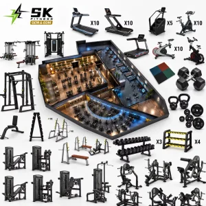 Professional Commercial Gym Equipment Complete Set for Strength and Cardio Training Fitness Center