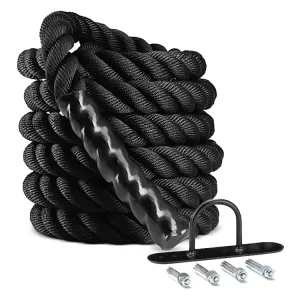 Professional Customized Heavy Duty Polyester Battle Rope 4 20kg Multi function for Home Gym Outdoor Workout