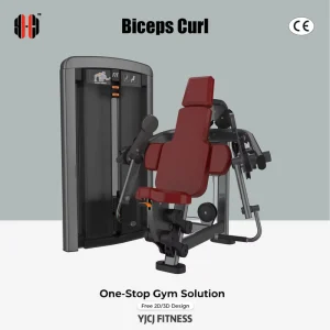 Professional Fitness Center Arm Equipment Seated Biceps Curl L Series Commercial Weight Stack Training Machine
