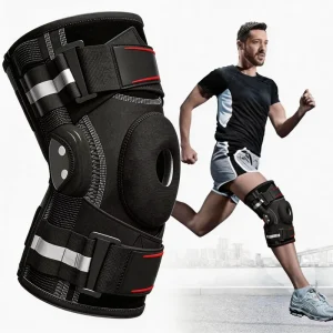 Professional Heavy Duty Adjustable Lateral Breathable Sports Running Basketball Knee Brace