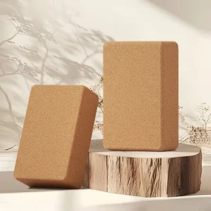 Professional High Density Yoga Blocks Non Slip Cork Fitness Bricks Auxiliary Dance Blocks for Various Workouts