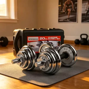 Professional Luxury Dumbbell Set 20kg Adjustable Home Gym Weights for Strength Training Fitness Equipment