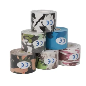 Professional Manufacture Self-Adhesive Camouflage Kinesiology Muscle Bandage Tape for Sport