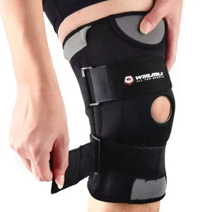Professional Neoprene Knee Sleeve with Adjustable Elastic Tape Non-Slip Unisex Support for Fitness Exercise